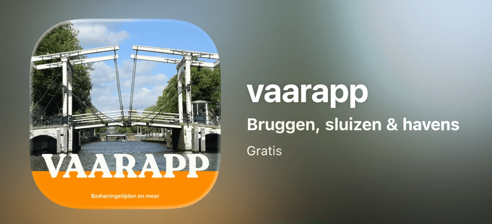 VaarApp — Bruggen, sluizen & havens